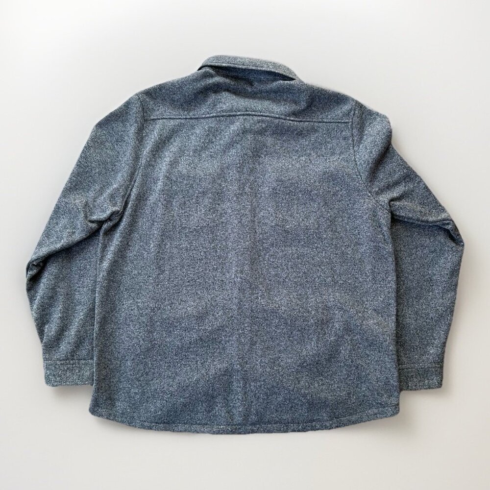 Eddie Bauer Fleece Shirt Jacket Fall Layering Gray Button Up Men's Size XL - Picture 2 of 6